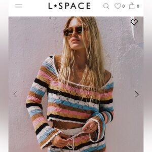LSPACE Lost Tides Crochet Top